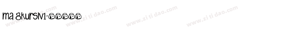 MA GKursiv1字体转换
